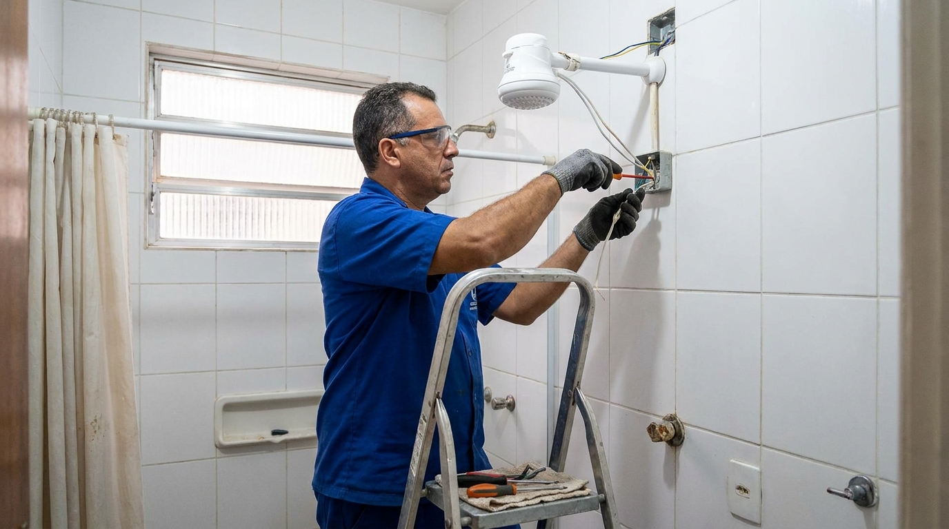 Instalacao de chuveiro eletrico em Duque de Caxias‑RJ