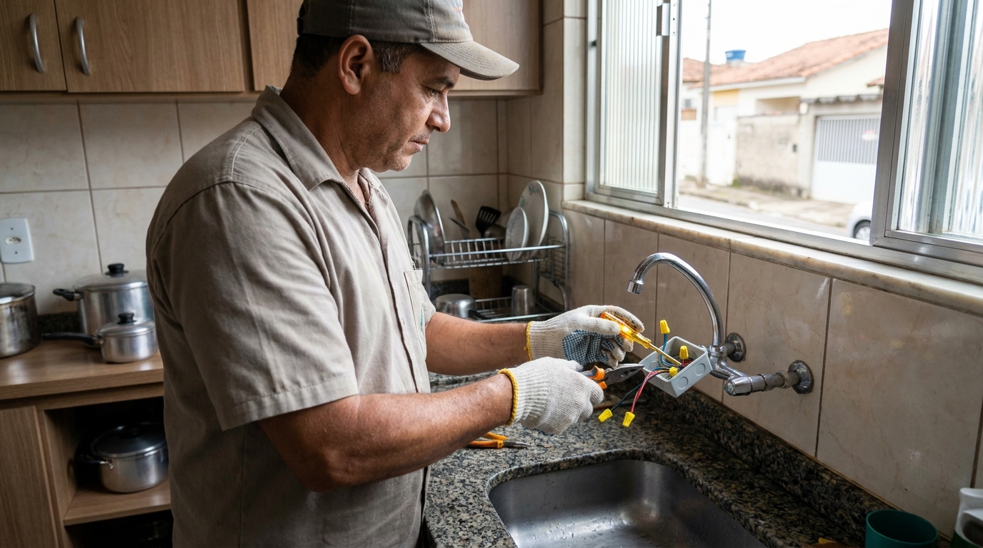 Instalacao de torneira eletrica profissional em Duque de Caxias‑RJ