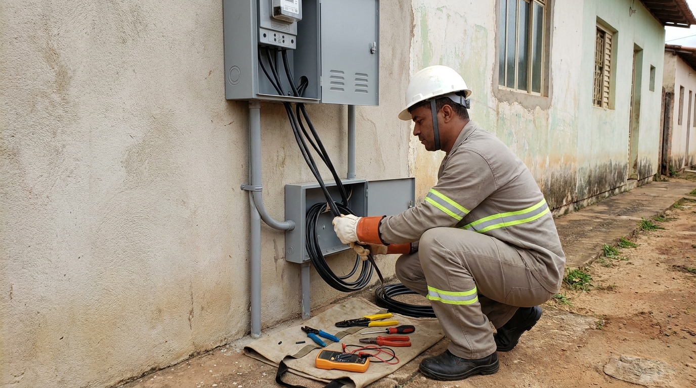 Troca de padrao de energia em Duque de Caxias‑RJ